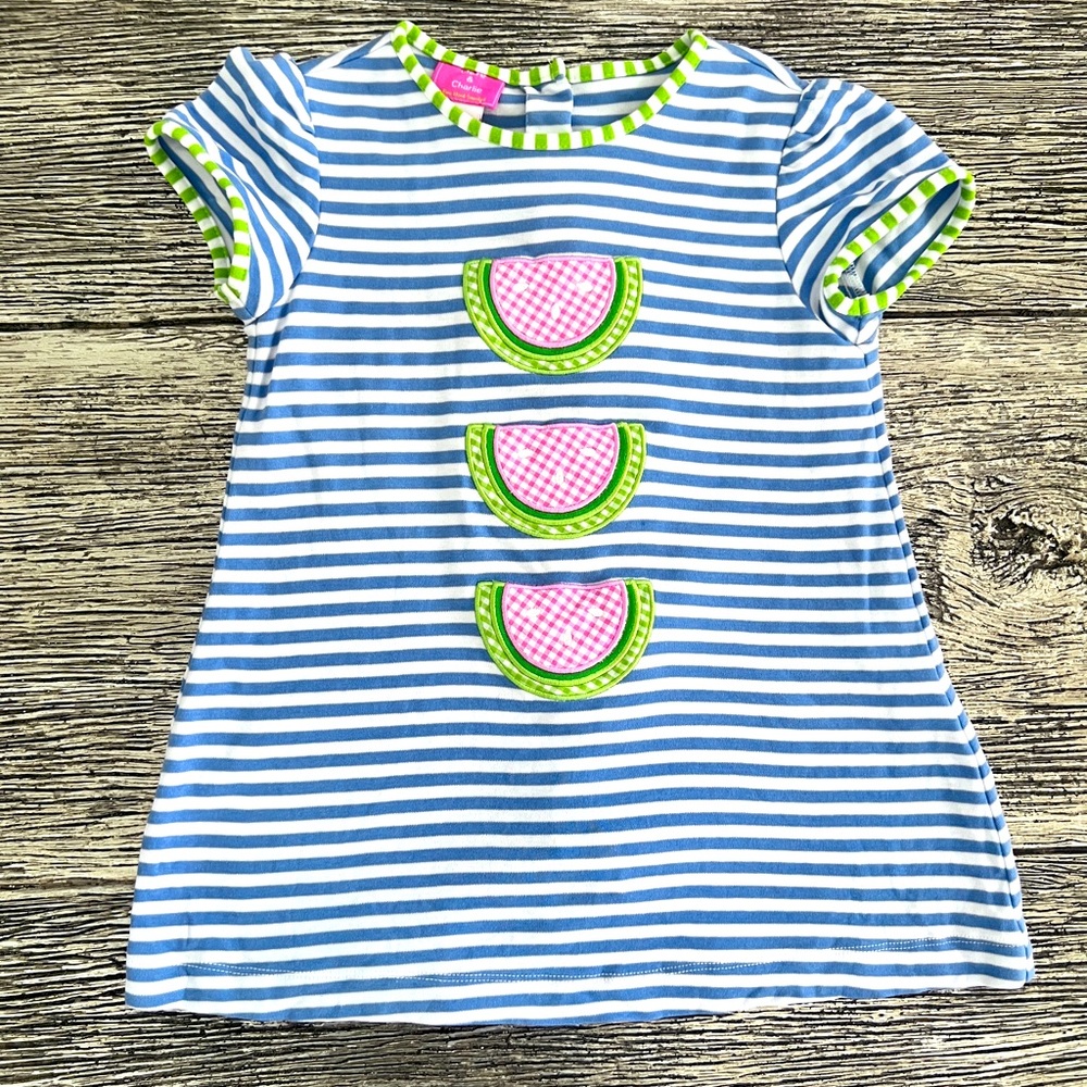 Watermelon appliqué dress